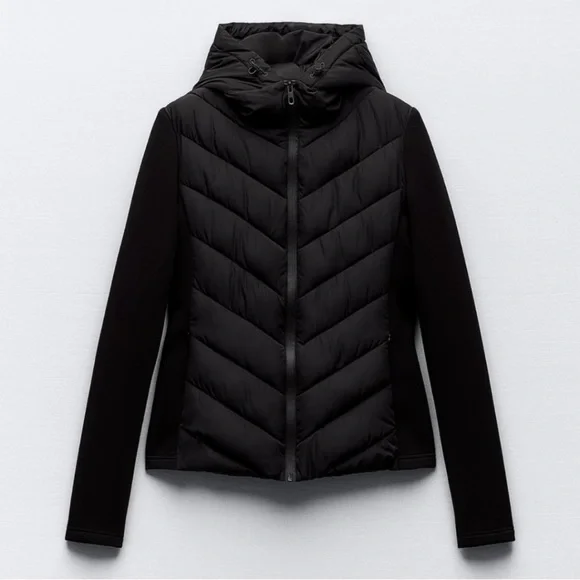 ZARA COMBINATION PUFFER JACKET